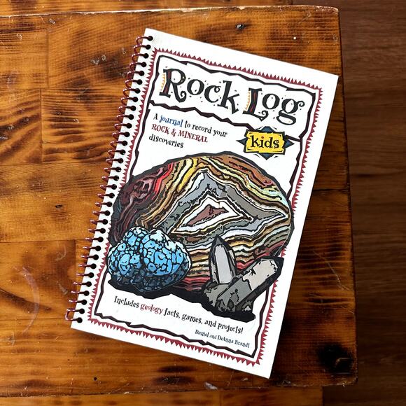New Rock Log Kids A Journal To Record Your Rock & Mineral Discoveries (Unused) - Picture 1 of 8